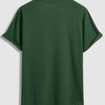 Men's 100% cotton basic round neck T-shirt three-piece set
