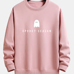 Spooky Season Ghost Print Relax Fit Sweatshirt
