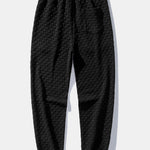 Relax Fit Checkerboard Jacquard Hoodie & Jogging Pants