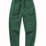 Bear Embroidered Patch Teddy Hoodie & Teddy Jogger Pants