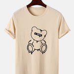Melting Bear Print T-Shirt
