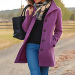 Tradura™ - Classic Button-Up Mid-Length Coat