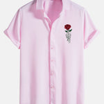 Rose Skull Print Shirt