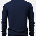 Ribbed Textured Crew Neck Sweatshirt