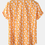 Halloween Ghost Print Button Up Shirt