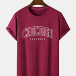 Chicago Print Arc Hem T-Shirt