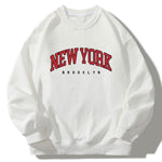 New York Print Crew Neck Relaxed Sweatshirt