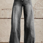 Margovil Distressed Wide Leg Fashion Denim Pants