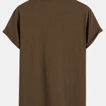 3 Pieces Basic Cotton Arc Hem T-Shirts