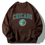 Chicagp Print Relaxed Sweatshirt