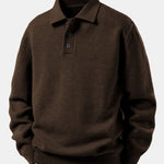 Polo Collar Pullover Sweater
