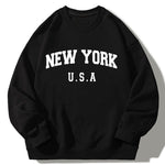 New York Print Relaxed Sweatshirt