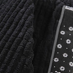 Gothic Los Angeles Print Washed Distressed Drop Shoulder T-Shirt & Corduroy Paisley Print Panel Pants