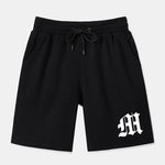 Letter Print Crew Neck Sweatshirt & Shorts