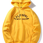 California West Coast Print Hoodie
