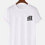 Letter Print T-Shirt & Shorts
