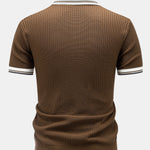 Contrast Trim Knit Polo Shirt