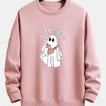 BOO JEE Ghost Print Relax Fit Sweatshirt