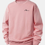 Man Slogan Print Relax Fit Sweatshirt