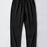 Two Tone Muscle Fit Ribbed Stand Collar Shirt & Straight Leg Ribbed Pants