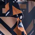 Geometric Print Shirt & Swim Shorts