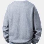 2 In 1 Waffle Notched Collar Sweatshirt