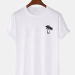 Palm Tree Print T-shirt & Palm Tree Print Swim Shorts