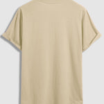 Men's 100% cotton basic round neck T-shirt three-piece set