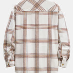 Flannel Plaid Overshirt With Pocket