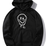 Dissolved Smiley Print Hoodie