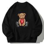 New York Bear Print Relaxed Sweatshirt