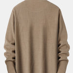 Long Sleeve Muscle Fit Knit Ribbed T-Shirt