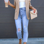 Margovil High Rise Distressed Ripped Skinny Jeans