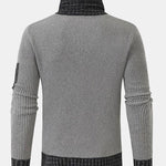 Contrast Turtleneck Sweater