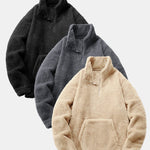 3 Pieces Quarter Zip Teddy Sweatshirts