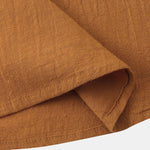 Solid Color Basic Henley Shirts & Linen Cotton Blend 11" Shorts