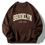 Brooklyn Print Relaxed Sweatshirt