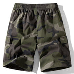 Camouflage Drawstring Cargo Shorts