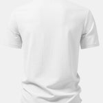 3 Pieces Ribbed Mock Neck T-Shirt