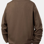 2 Pieces Relax Fit 2 In 1 Notched Collar Textured T-Shirt