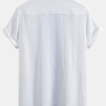 Textured Contrast Cuban Shirt