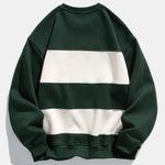 Relax Fit Color Block Crew Neck Sweatshirt