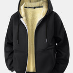 Teddy Lined Zipper Hoodie