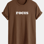Regular Fit Vague Focus Print Cotton T-Shirt