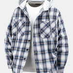 Plaid Hooded Shirt