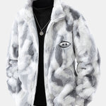 Faux Fur Zip-Up Jacket
