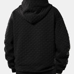 Relax Fit Checkerboard Jacquard Hoodie & Jogging Pants