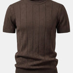Ribbed Knit T-Shirt
