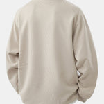 Raglan Sleeve 2 In 1 Waffle T-Shirt & Single Pleat Drawstring Straight Leg Pants