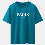 Paris Print Drop Shoulder Oversize T-Shirt